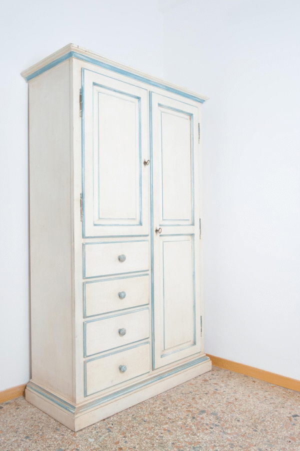 2 Door Steel Cupboard with Shelves - Image 2