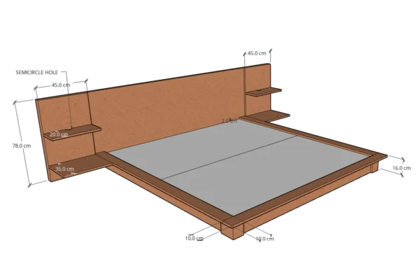Sedna Japanese Low Bed Set - Image 3