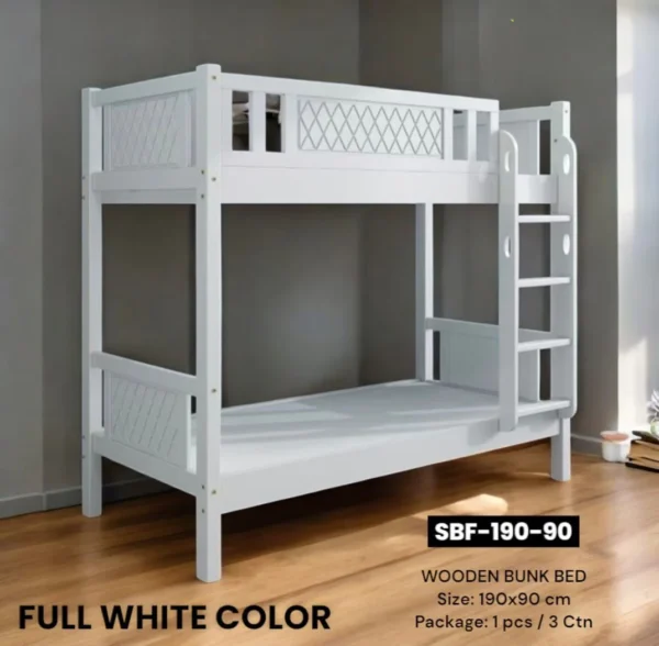 SB Wooden Bunk Bed, 90 x 190 cms, Ready Made - Image 2