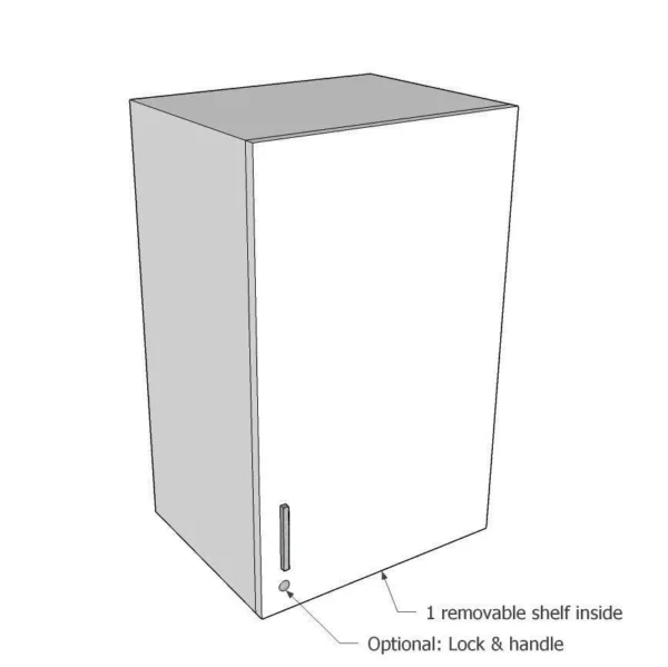 Wall mounted Cabinet: 1 Door
